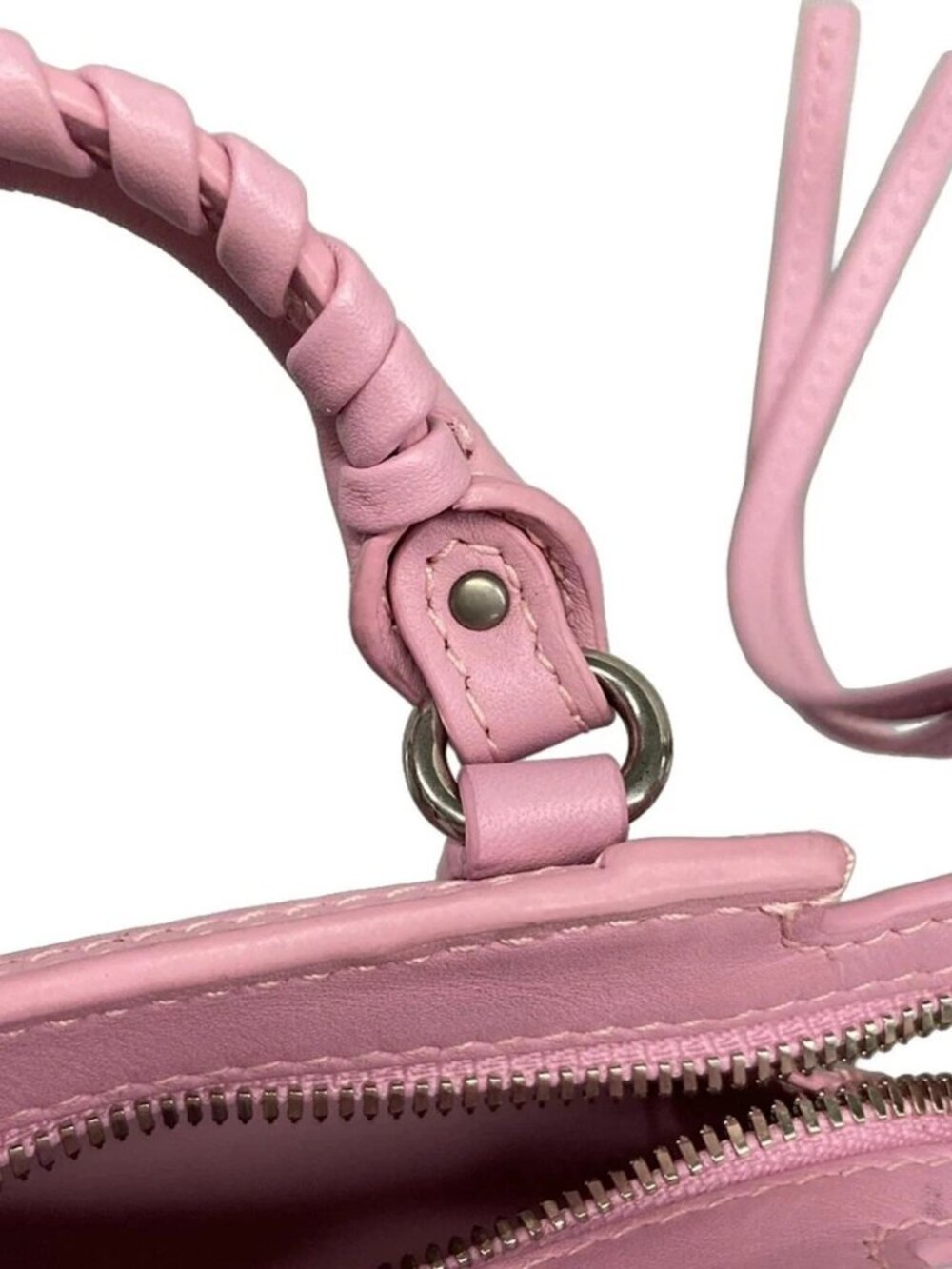 BALENCIAGA neoclassic supernano 669537 Pink Leather Handbag - Picture 9 of 15